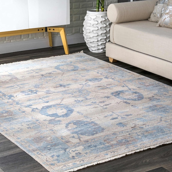 Nuloom Vintage Brandi Floral Fringe Area Rug 3ft x 5ft KHMC21A-305 - main